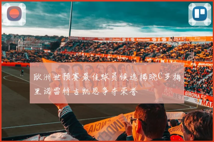 欧洲世预赛最佳球员候选揭晓C罗梅里诺雷特吉凯恩争夺荣誉